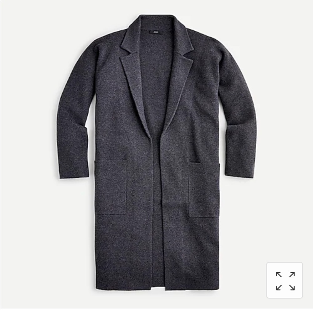 J Crew Ella open-front long sweater-blazer XX-SM